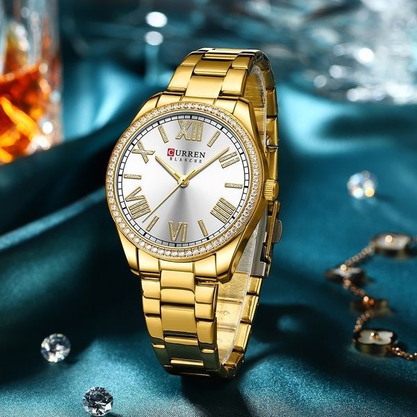 Curren 9088 Gold-White 1008-0363 фото