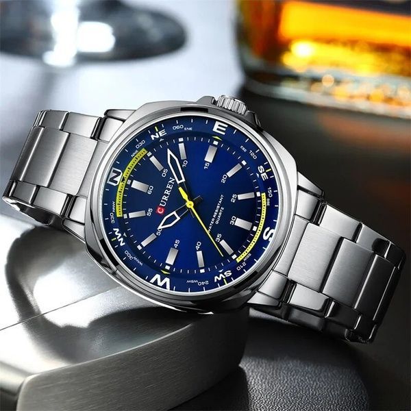 Curren 8455 Silver-Blue 1008-0448 фото