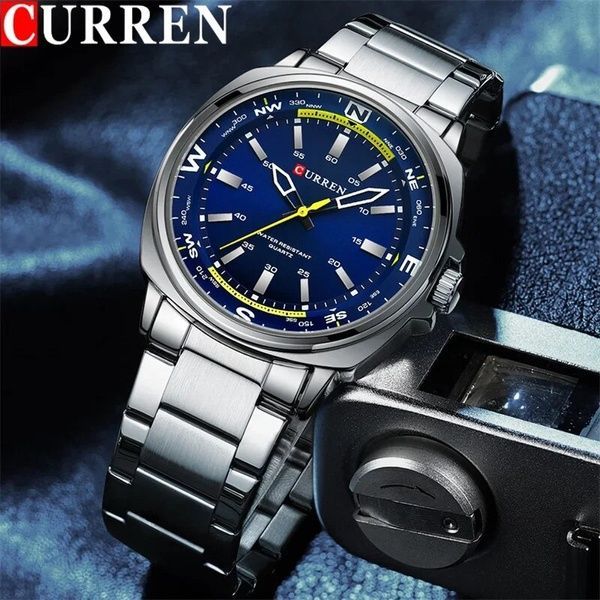 Curren 8455 Silver-Blue 1008-0448 фото