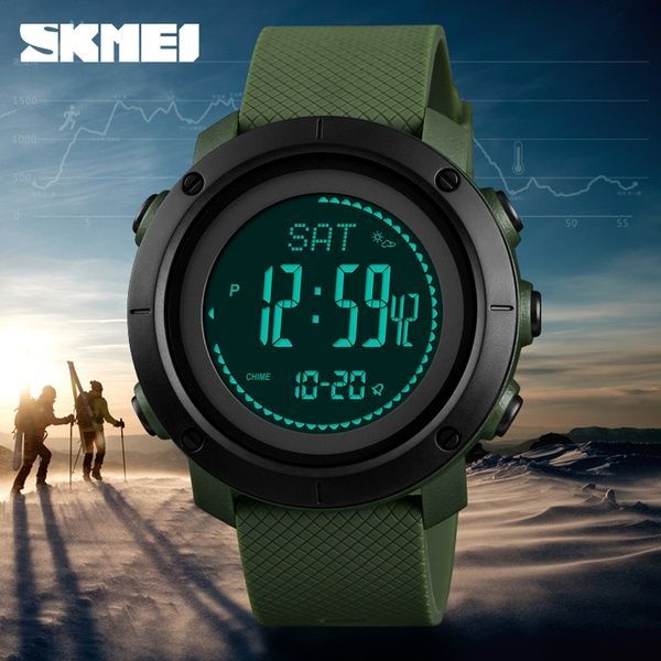 Skmei 1427AG Army Green + Compass 1080-0842 фото