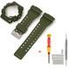Ремінець + безель (рант) для Casio G-Shock GA-100 Army Green-Glossy SI 1051-1196 фото 1
