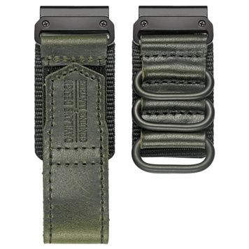 Ремінець для годинника Hemsut HGA137 Mens leather Garmin Green 22 mm 1051-1287 фото