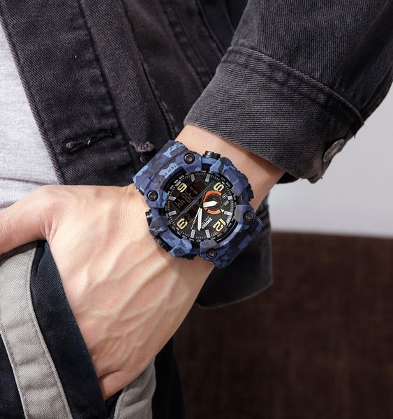Skmei 1520CMBU camo blue 1080-0912 фото