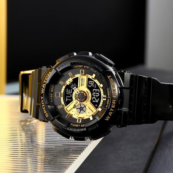 Skmei 1834 Black-Gold 1080-0767 фото
