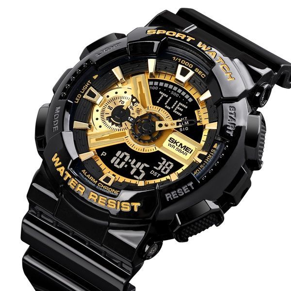 Skmei 1834 Black-Gold 1080-0767 фото