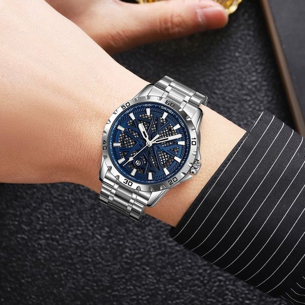 Skmei 9337SIBU Silver-Blue 1080-2566 фото