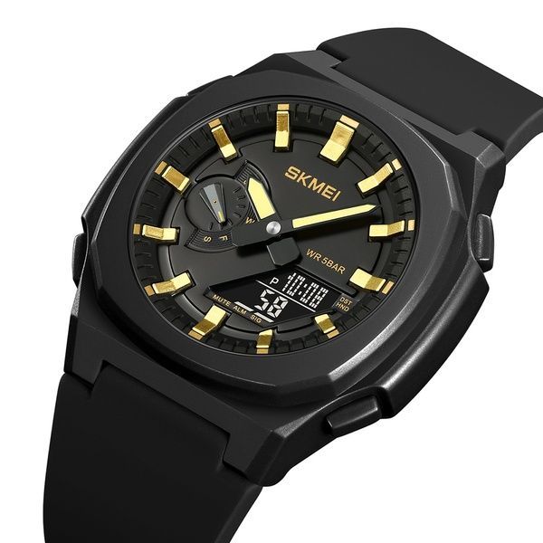 Skmei 2091BKGDBK Black-Gold-Black 1080-2077 фото