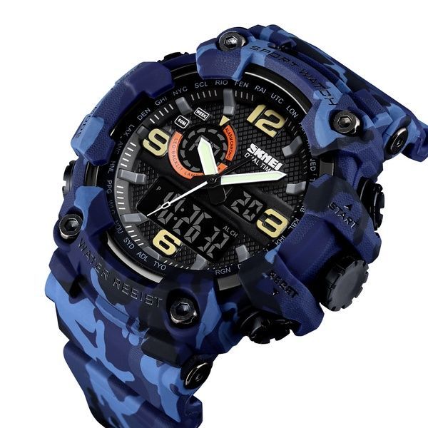 Skmei 1520CMBU camo blue 1080-0912 фото