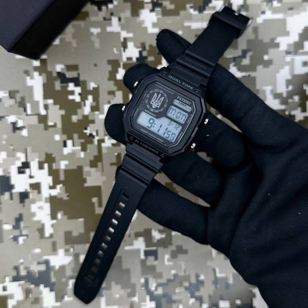 Patriot 010BKUASI Тризуб срібло Чорні + Коробка. 1201-0253 фото