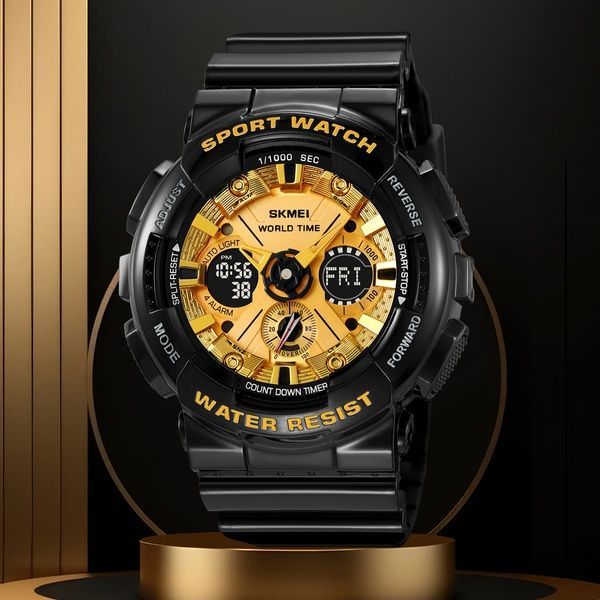Skmei 2118BKGD Black-Gold 1080-2651 фото