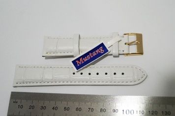 Ремінь для годинника білий, 22 мм 2212 фото