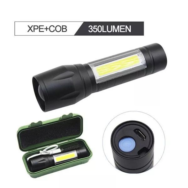 Ліхтар Police BL 31 Q5 XPE + COB + Вбудований Аккумулятор + Зарядной кабель + MicroUSB + BOX Ліхтар 3111 фото