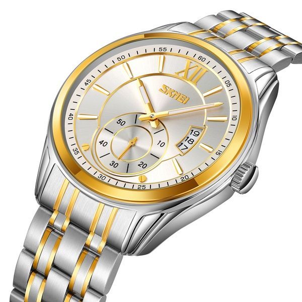 Skmei 9319TGDSI Silver-Gold-Silver 1080-2760 фото