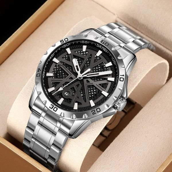 Skmei 9337SIBK Silver-Black 1080-2568 фото
