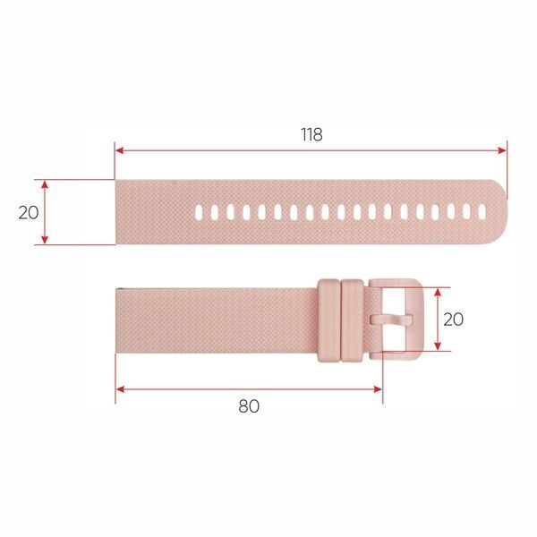 Ремінець для смарт годинника K26H Pink 1051-0698 фото