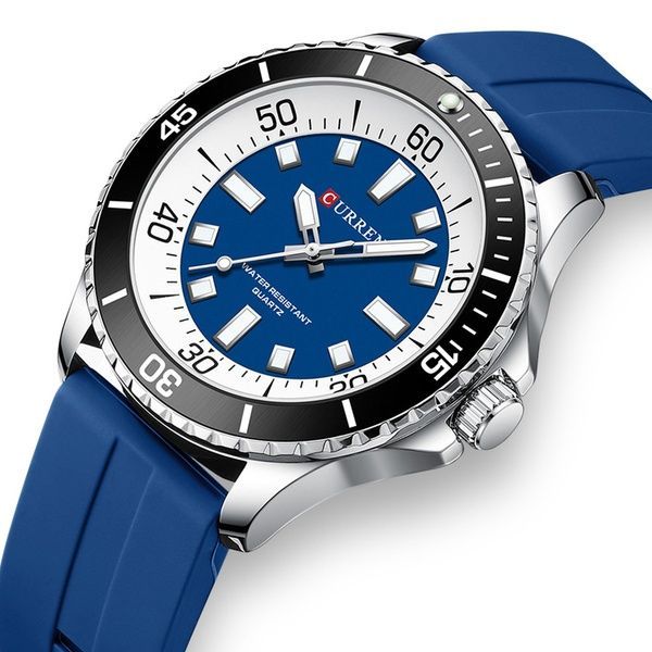 Curren 8448 Silver-Blue 1008-0424 фото