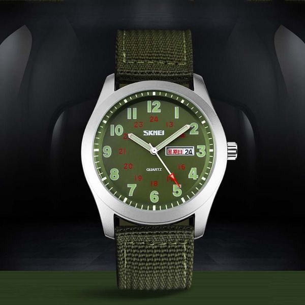 Skmei 9112GN Silver-Green 1080-1054 фото