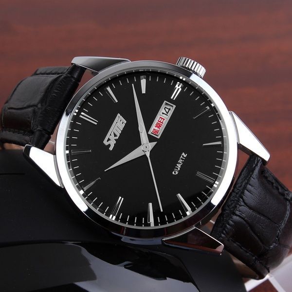 Skmei 9073SIBK-B Silver-Black men SALE 1080-1599 фото