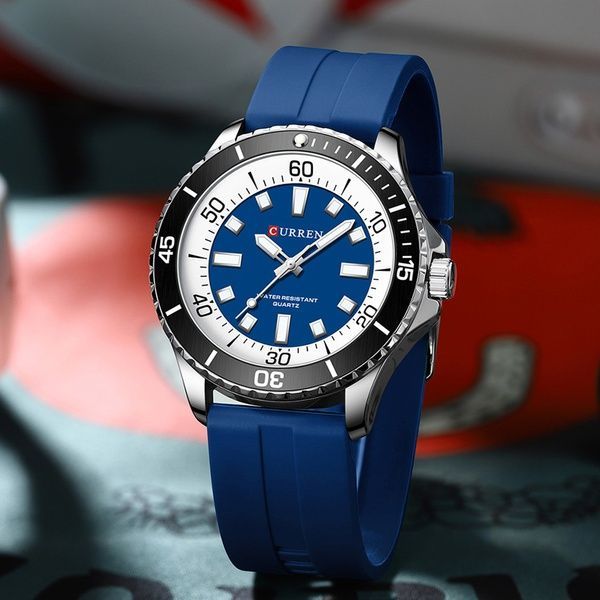 Curren 8448 Silver-Blue 1008-0424 фото