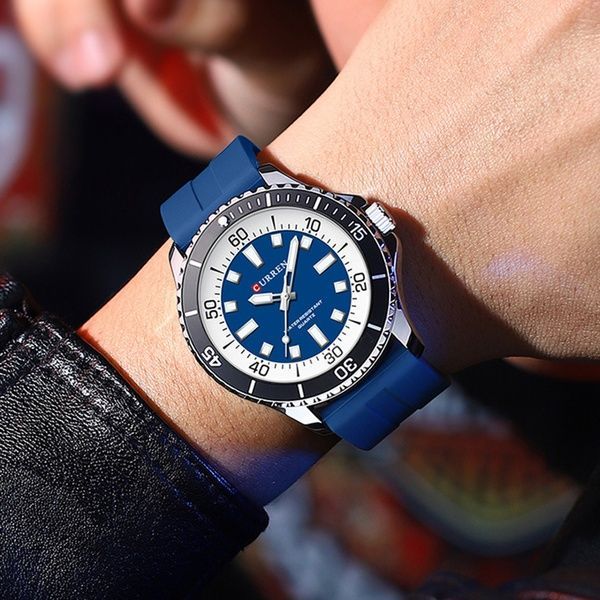Curren 8448 Silver-Blue 1008-0424 фото