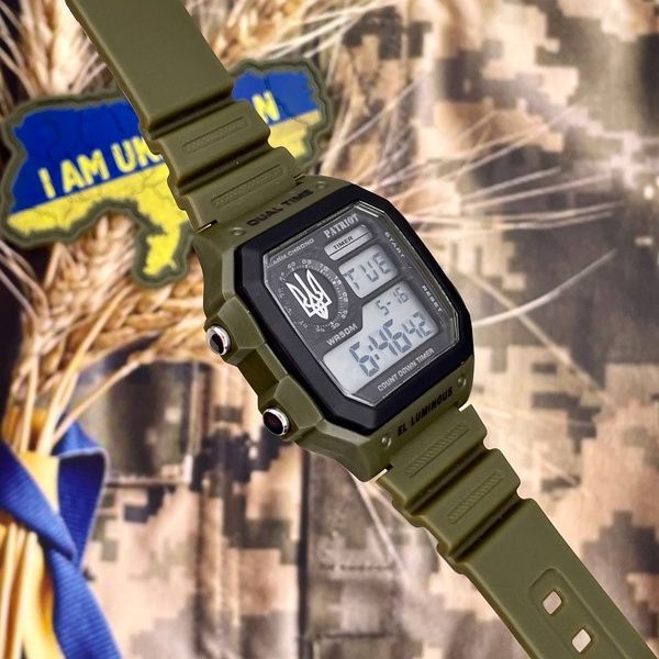 Patriot 010AGUASI Тризуб срібло Зелені + Коробка 1201-0254 фото