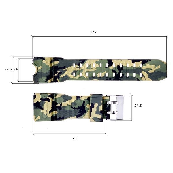 Ремінець для годинника Skmei 1155/1155BCMGR Camo Green 1051-0552 фото