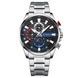 Curren 8415 Silver-Black-Blue 1008-0321 фото