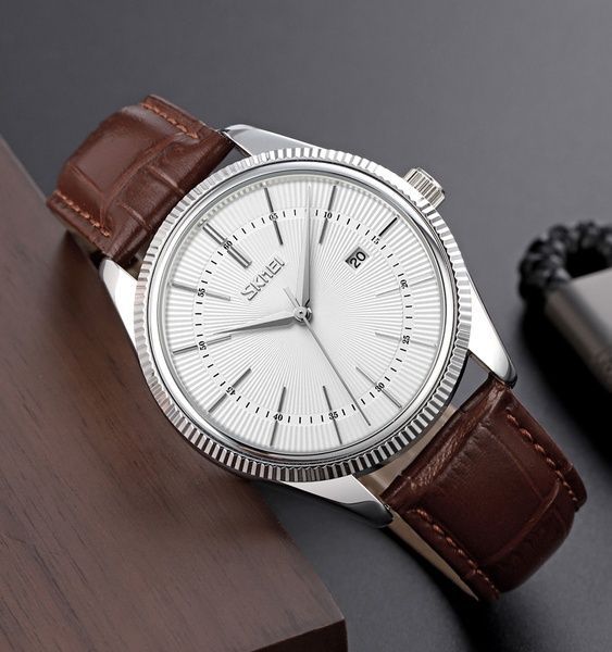 Skmei 9298SISIBN Silver Silver-Brown SALE 1080-1574 фото