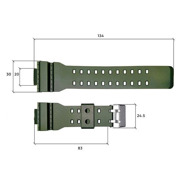 Ремінець для годинника Skmei 1688AG Army Green 1051-0554 фото