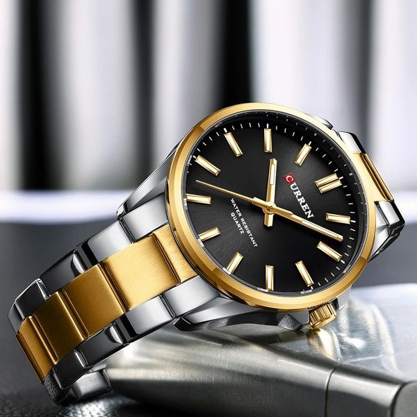 Curren 9090 Silver-Gold-Black 1008-0375 фото