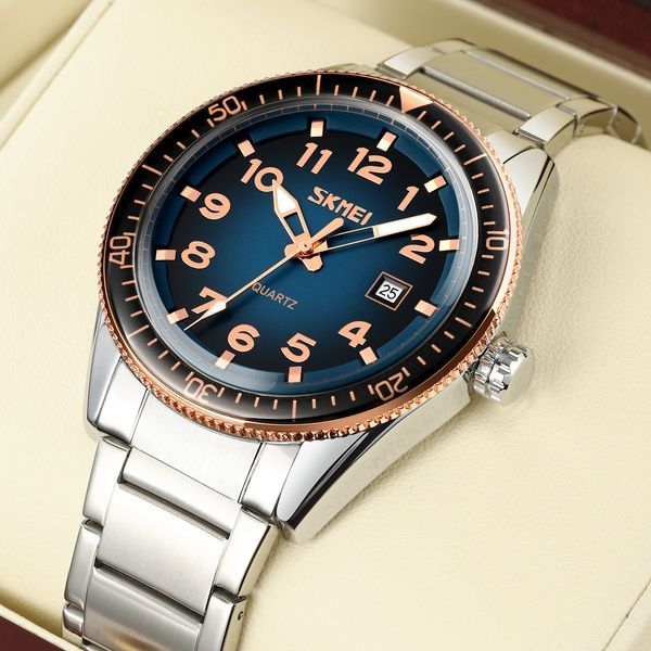 Skmei 9232SRGBU Rose Gold-Blue 1080-2349 фото