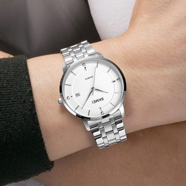 Skmei 1801SSI Silver Case Mesh Band 1080-1637 фото
