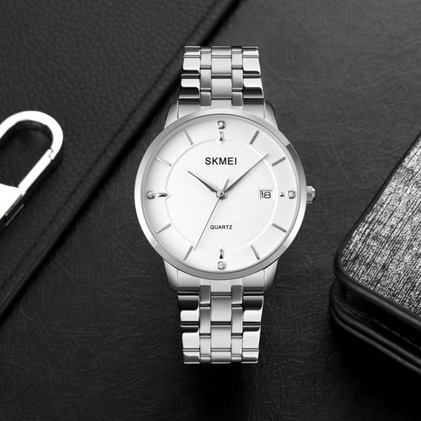 Skmei 1801SSI Silver Case Mesh Band 1080-1637 фото