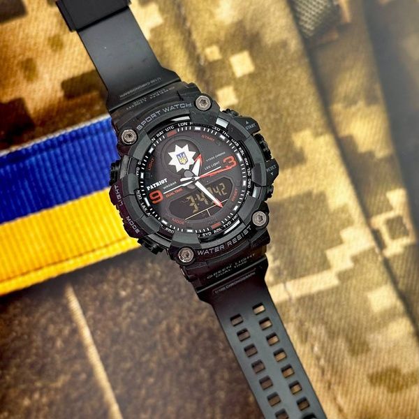 Patriot 001RDPO Поліція Чорні з червоним + Коробка. 1201-0032 фото