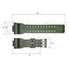 Ремінець для годинника Skmei 1688AG Army Green 1051-0554 фото 3