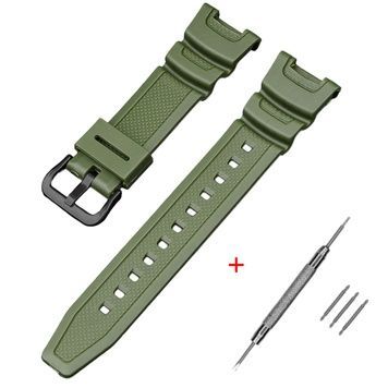 Ремінець для Casio SGW-100 Army Green BK 1051-1060 фото