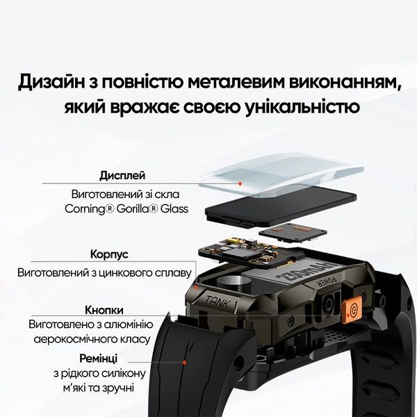 Kospet Tank X1 Black 1077-0251 фото
