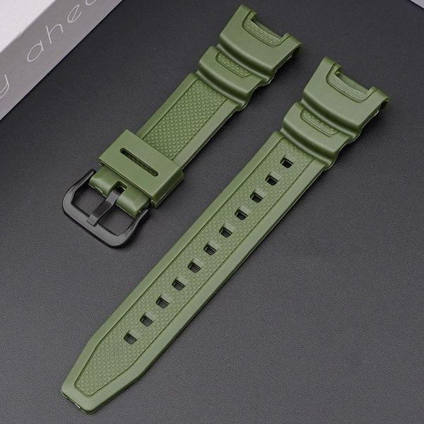 Ремінець для Casio SGW-100 Army Green BK 1051-1060 фото