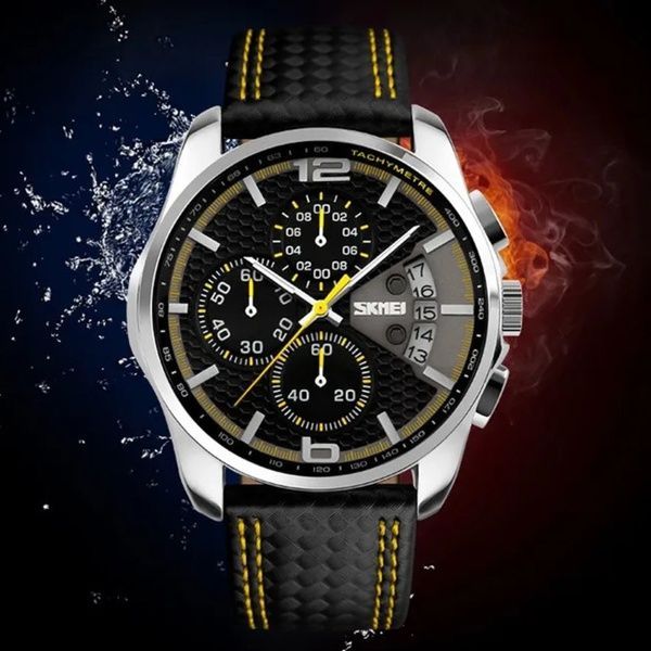 Skmei 9106YL Silver-Black-Yellow SALE 1080-1050 фото