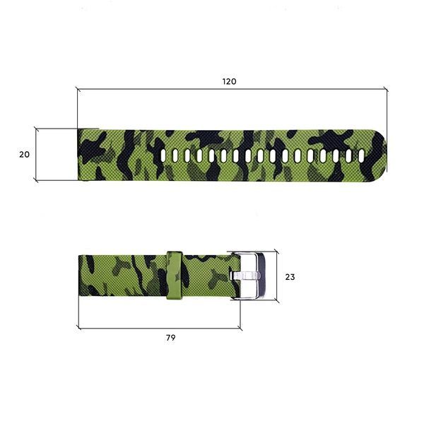 Ремінець для годинника Skmei 1893CMGN Camo Green 1051-0551 фото