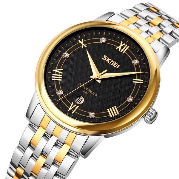 Skmei 9272TGDBK-B Gold/Silver-Black Men 1080-2444 фото