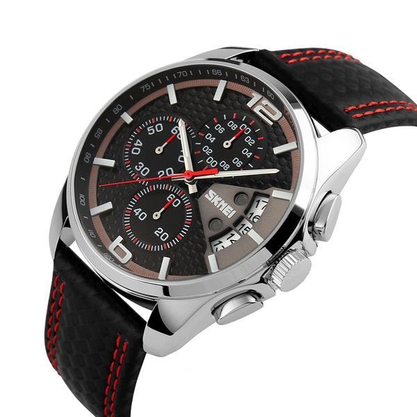 Skmei 9106RD Silver-Black-Red 1080-1049 фото