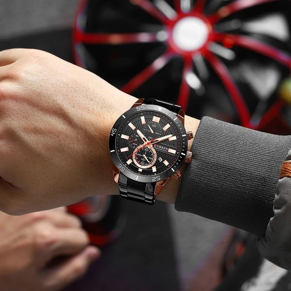 Curren 8417 Black-Gold 1008-0324 фото
