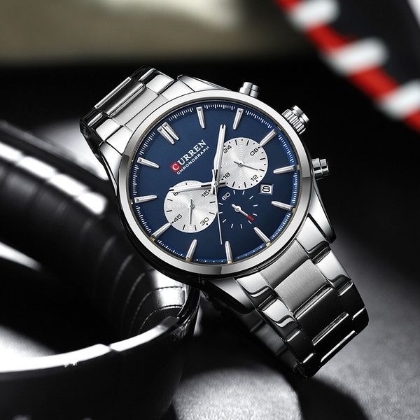 Curren 8446 Silver-Blue 1008-0430 фото