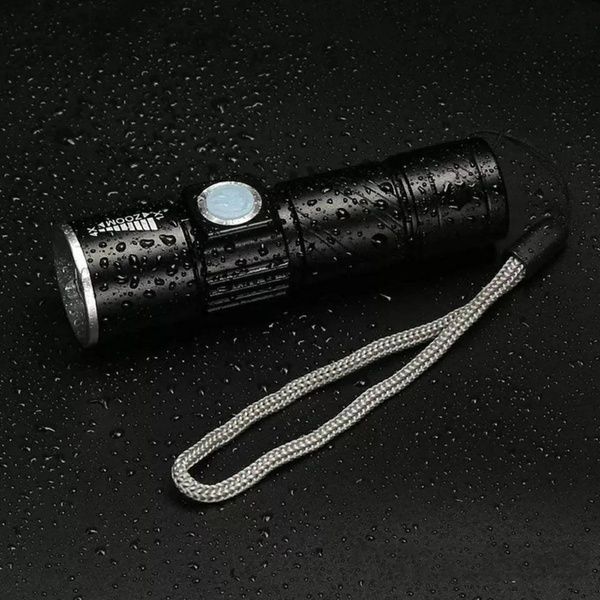 Ліхтарик Police BL 8468 &mdash; 525 Q5 XPE + COB + Вбудований Акумулятор + Зарядний кабель + MicroUSB + BOX Ліхтар 7311 фото