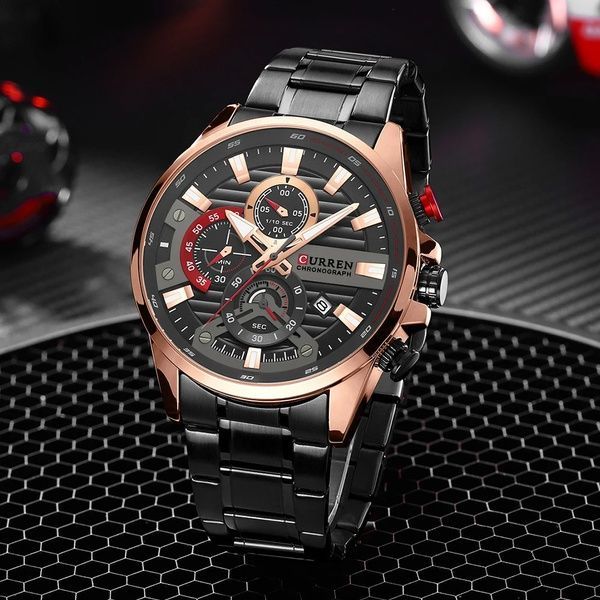 Curren 8417 Black-Gold 1008-0324 фото
