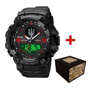 Patriot 001RDUASI Patriot 001RDUASI Тризуб срібло Чорні з червон 1201-0040 фото
