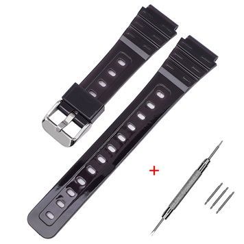 Ремінець для Casio F-91W Jelly Black SI 1051-0926 фото