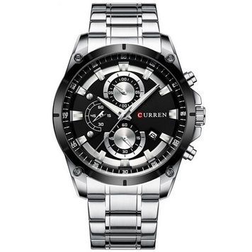 Curren 8360 Silver-Black 1008-0164 фото