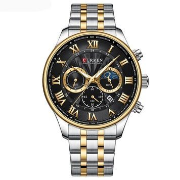 Curren 8427 Silver-Gold-Black 1008-0381 фото